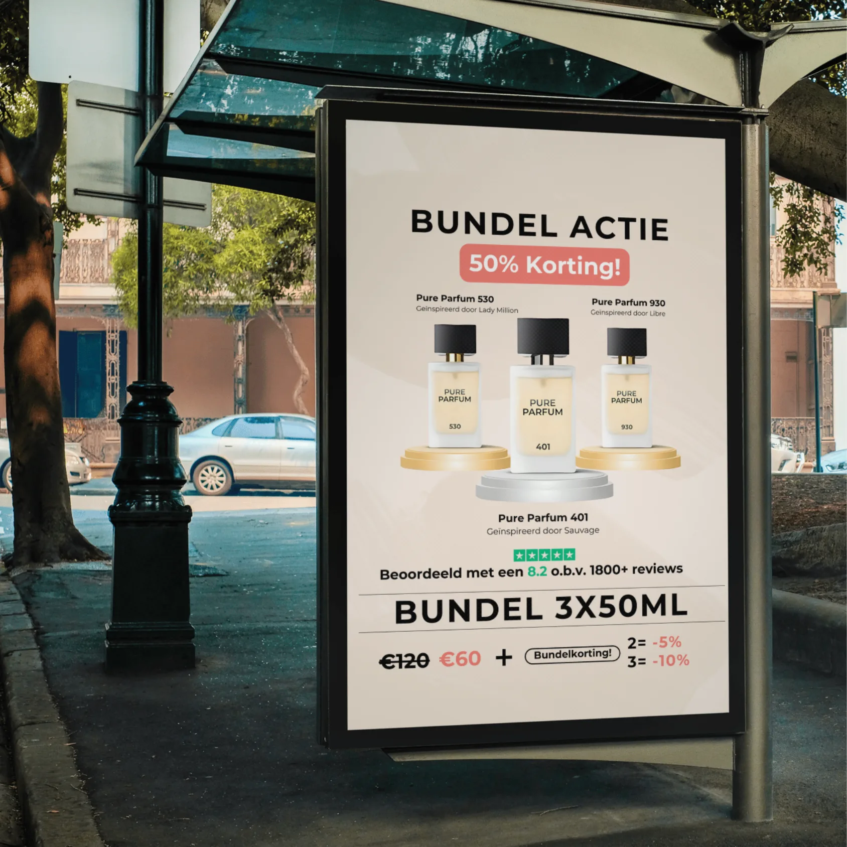 Social media ontwerp Pure Parfum